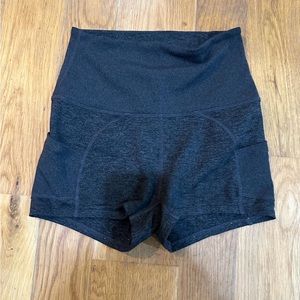 Grey free people athletic shorts